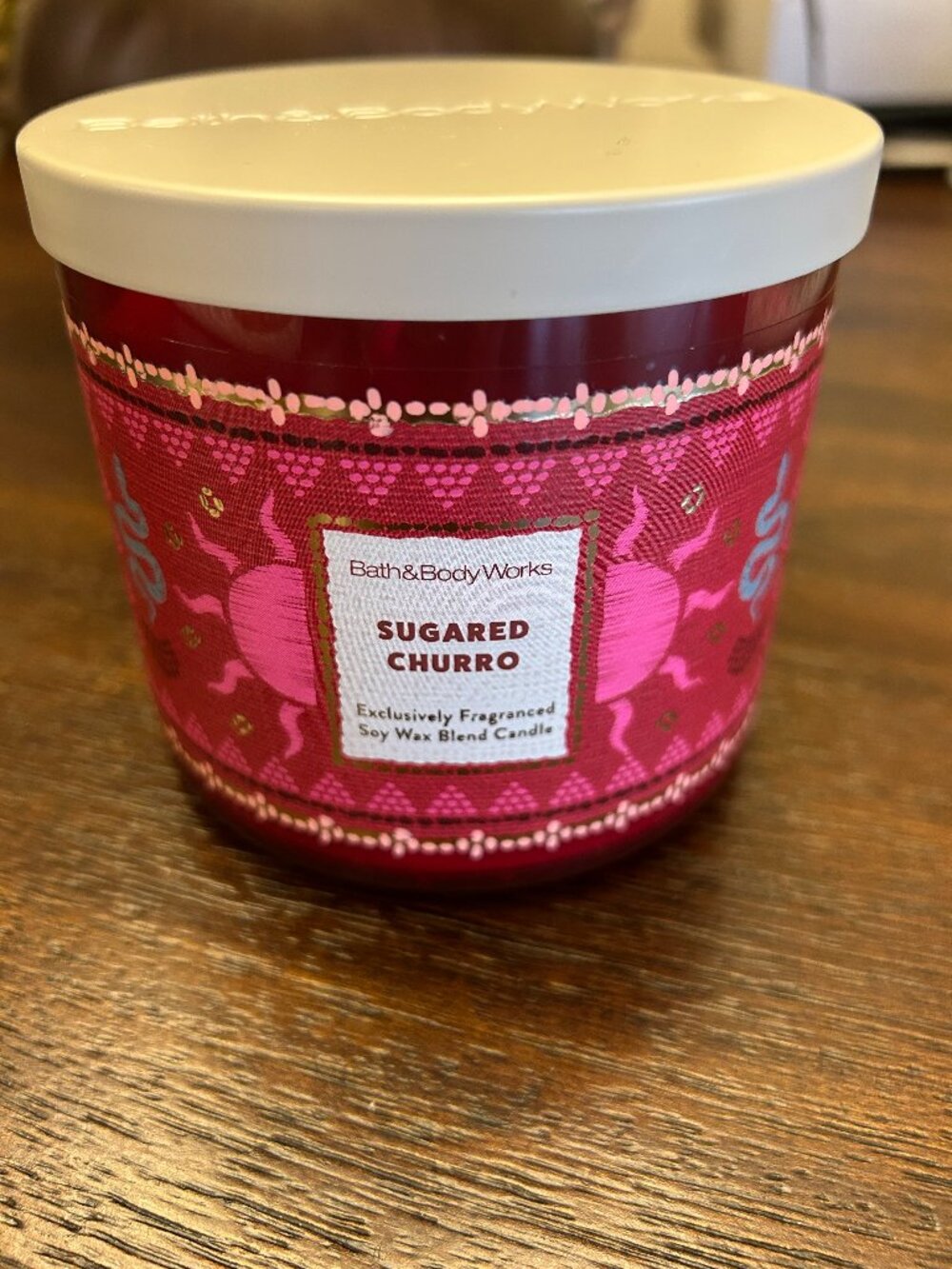 Bath & Body Works Sugared Churro 3-Wick Candle NEW